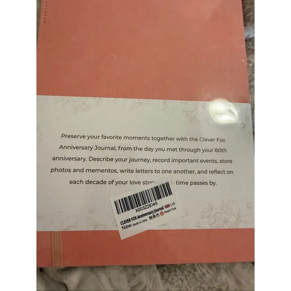 Clever Fox Anniversary Journal – Couple Memory Book & Photo Album Space